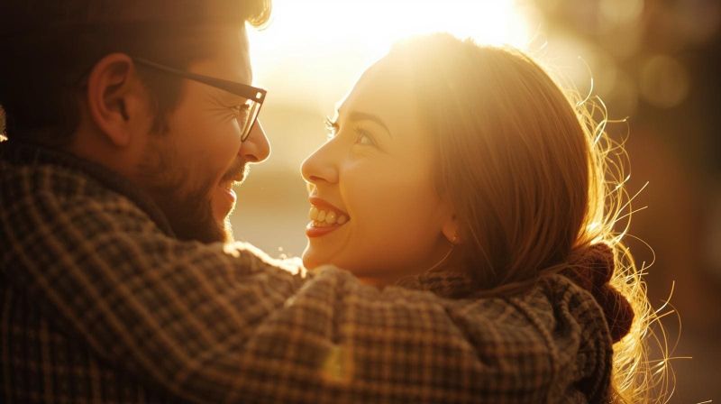 Casal feliz e apaixonada demonstrando cumplicidade, respeito e limites