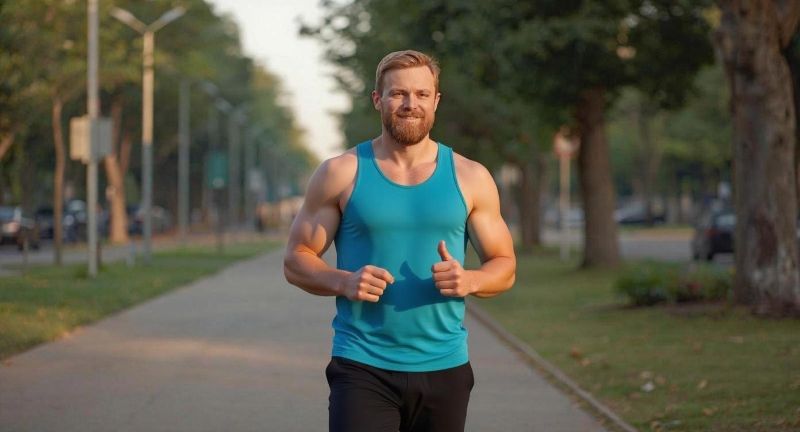 Homem confiante cuidando da saúde sexual e emocional