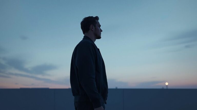 Homem adulto olhando para o horizonte simbolizando uma nova direção um recomeço